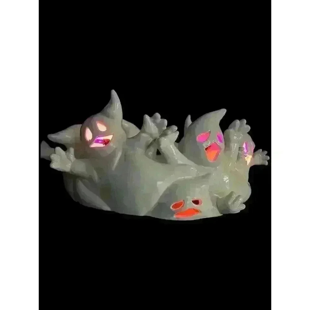 Vintage Ceramic Huddle Party Pile Off Ghosts Halloween light (included) up bowl - Picture 4 of 16